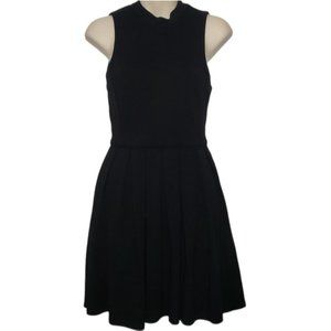 ARITZIA TALULA black pleat front skater dress 6